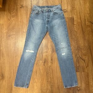Y2K Vintage Distressed 501 Levi’s Jeans. 27 x 32